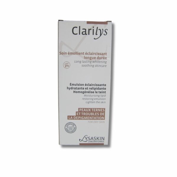 Clarilys soin émollient éclaircissant longue durée