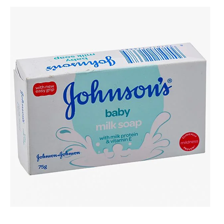 Johnsons-Baby-Milk-Soap-75g.webp Johnson's Baby Milk Soap – Image 1