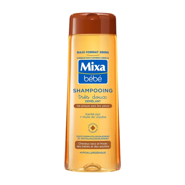 Mixa bébé shampooing très doux démêlant