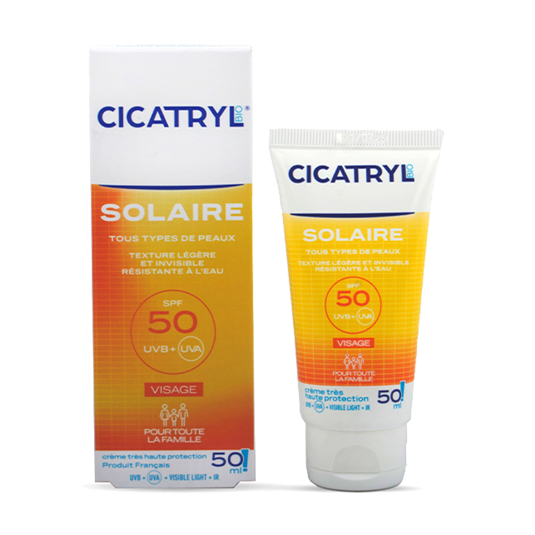 cicatryl-solaire.webp CICATRYL-BIO FLUIDE SOLAIRE 50 SPF 50ML – Image 1