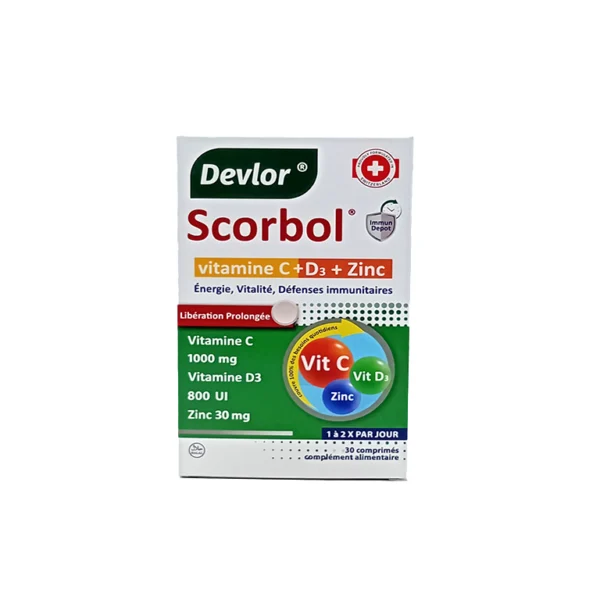Devlor Scorbol vitC +D3+Zinc
