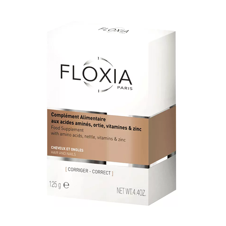 floxia_cheveux_ongles.webp FLOXIA Complément alimentaire aux acides aminés, orties, vitamines & zinc – Image 1