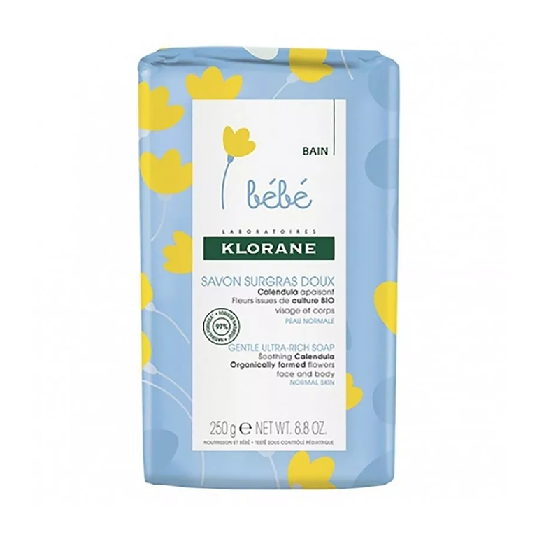 klorane-bb-savon-surgras.webp Klorane Bébé Savon Surgras Doux – Image 1