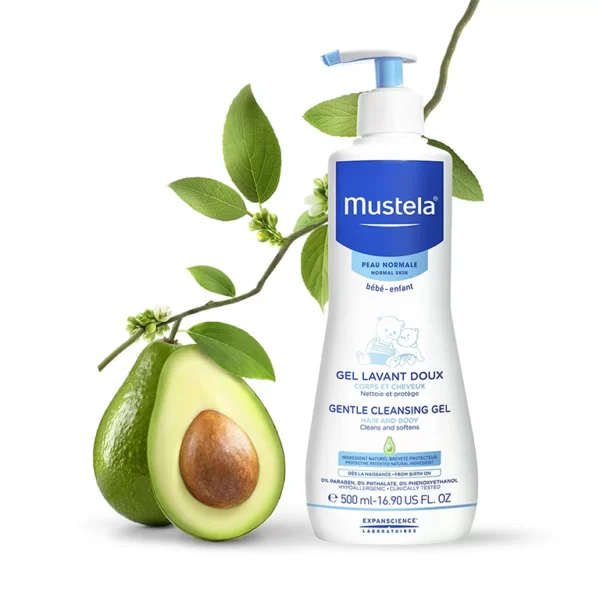 Mustela gel lavant doux corps et cheveux 500 Ml