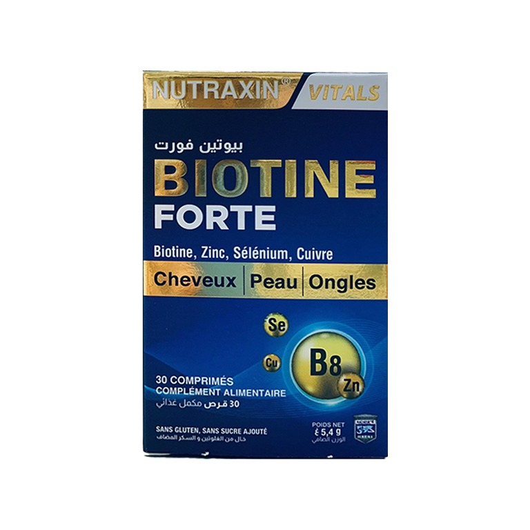 nutraxin_biotine_forte.webp Nutraxin Biotine forte Comprimés bt 30 – Image 1