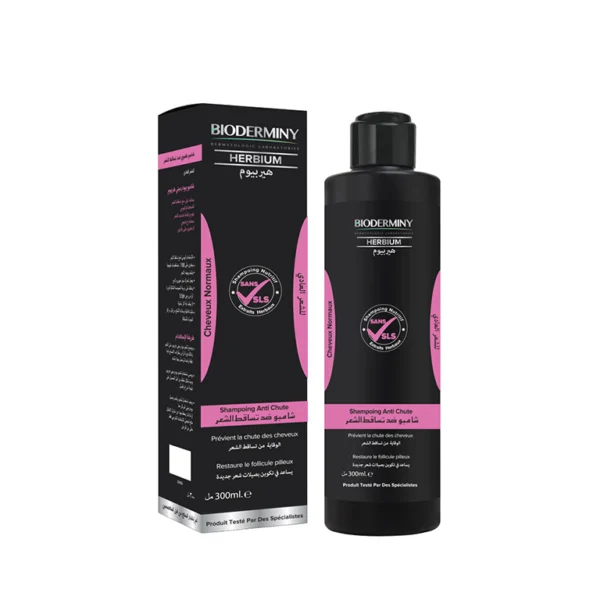 Bioderminy herbium  shampoing anti chute pour cheveux normaux