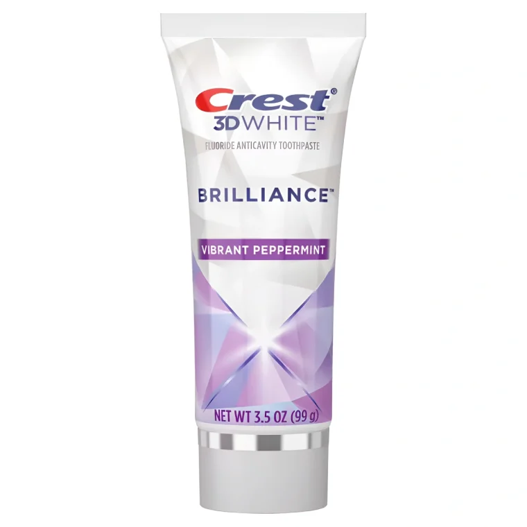Crest-3d-white-brilliance-vibrant-peppermint-99g-teeth-whitening-toothpaste-fluoride-activity-toothpaste-760x760-1.webp Crest 3D white Vibrant menthe – Image 1